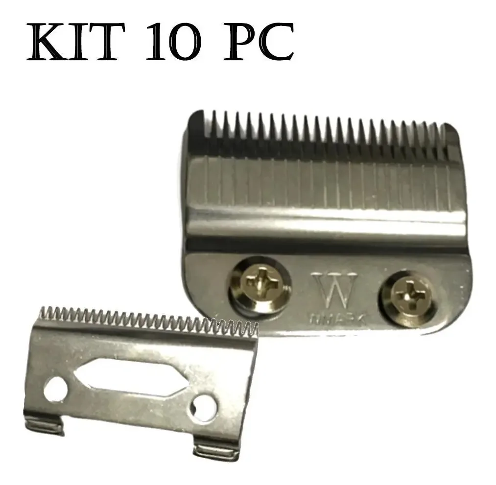 Kit 10 Lâmina W8 Profissional Cortar Cabelo Wmark
