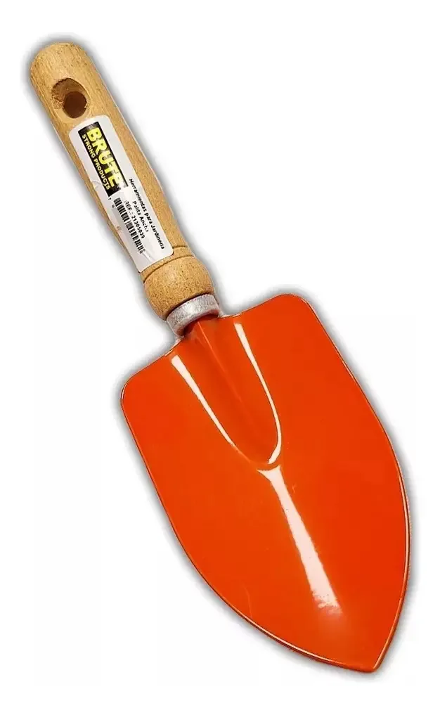 Colher de jardinagem larga de laranja bruta