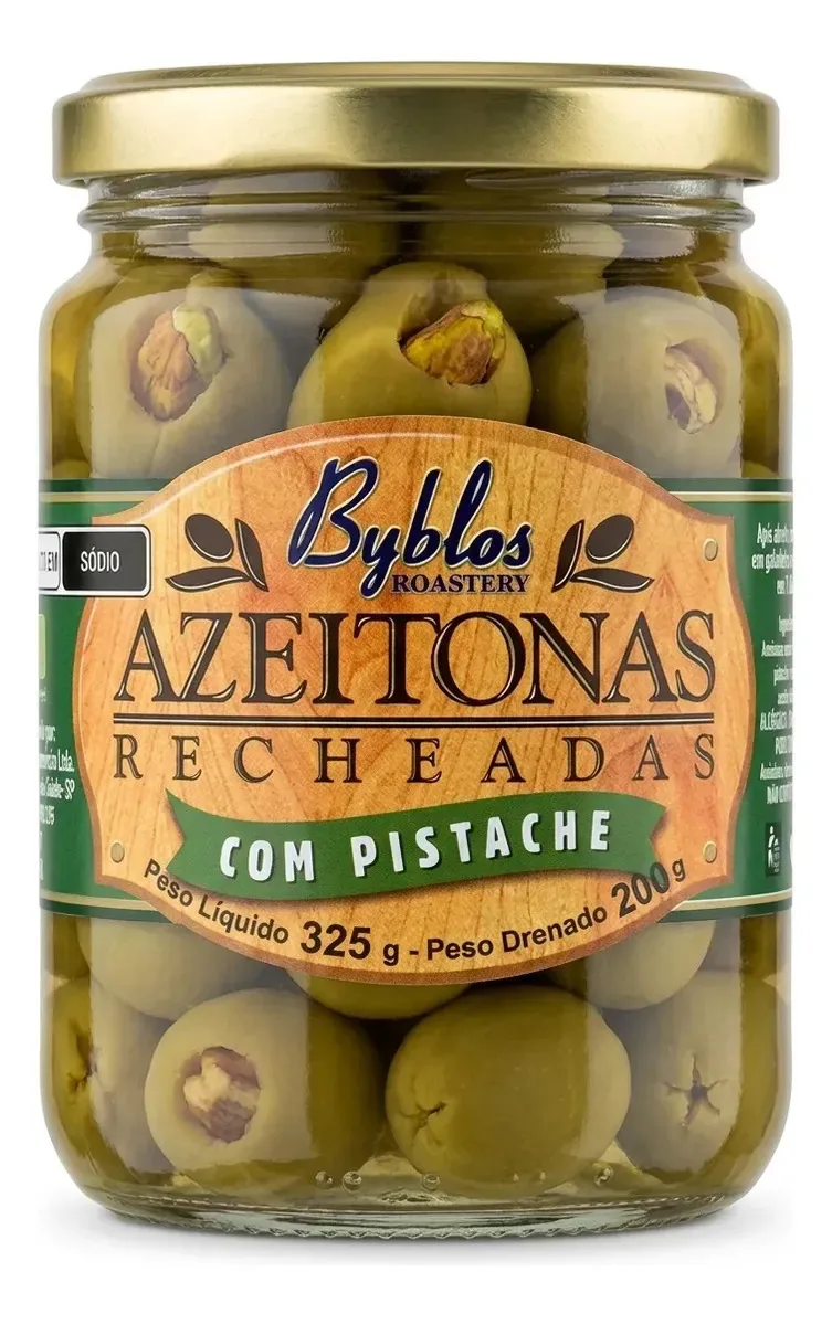 Azeitonas Recheadas Com Pistache 250g Byblos