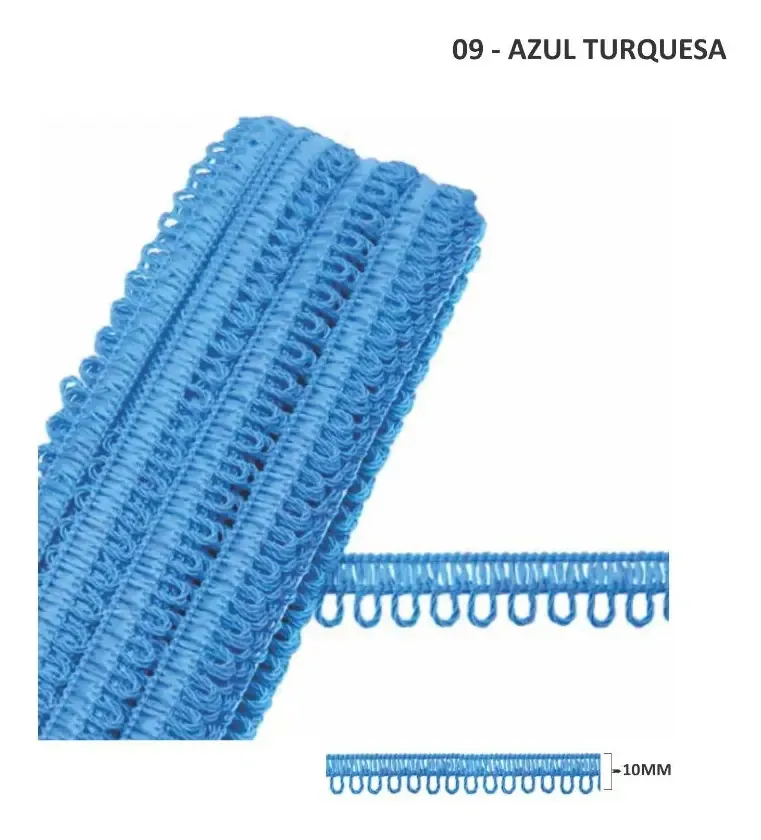 Ponto Curva 7000 Azul Turquesa 10m