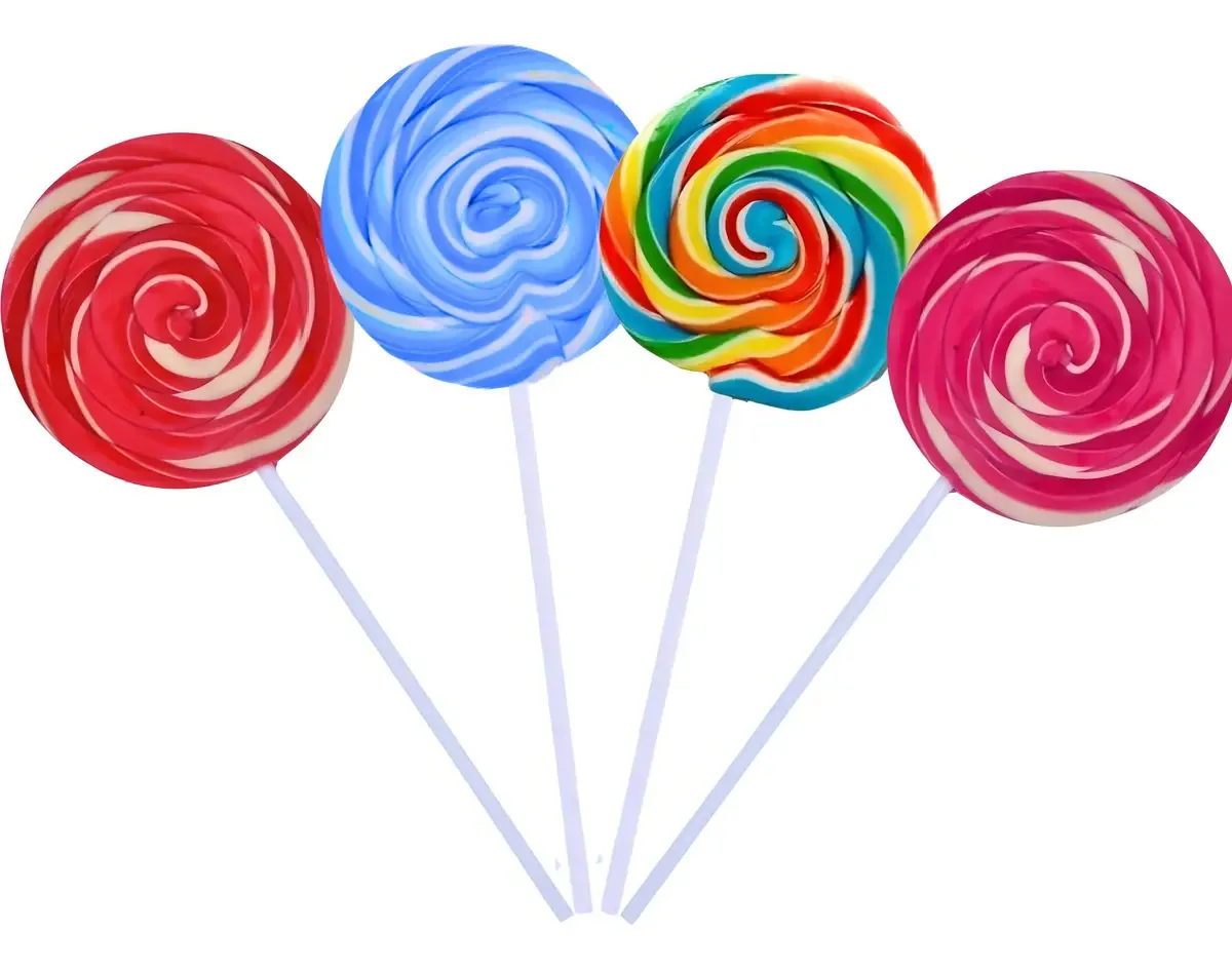 Pirulito Psicodélico Colorido Bidoo 600g 15 Unidades Festa Guloseimas