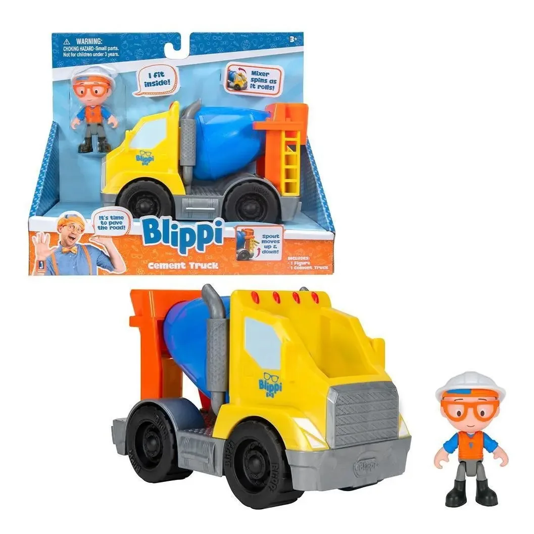 Blippi - Mini Veículo Utility - Betoneira