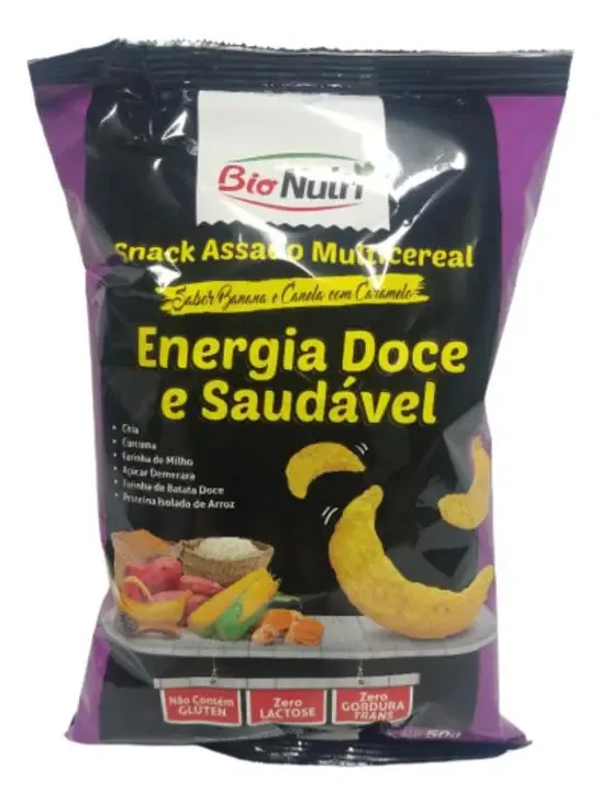 Snack Banana E Canela Com Caramelo 50g Bio Nutri
