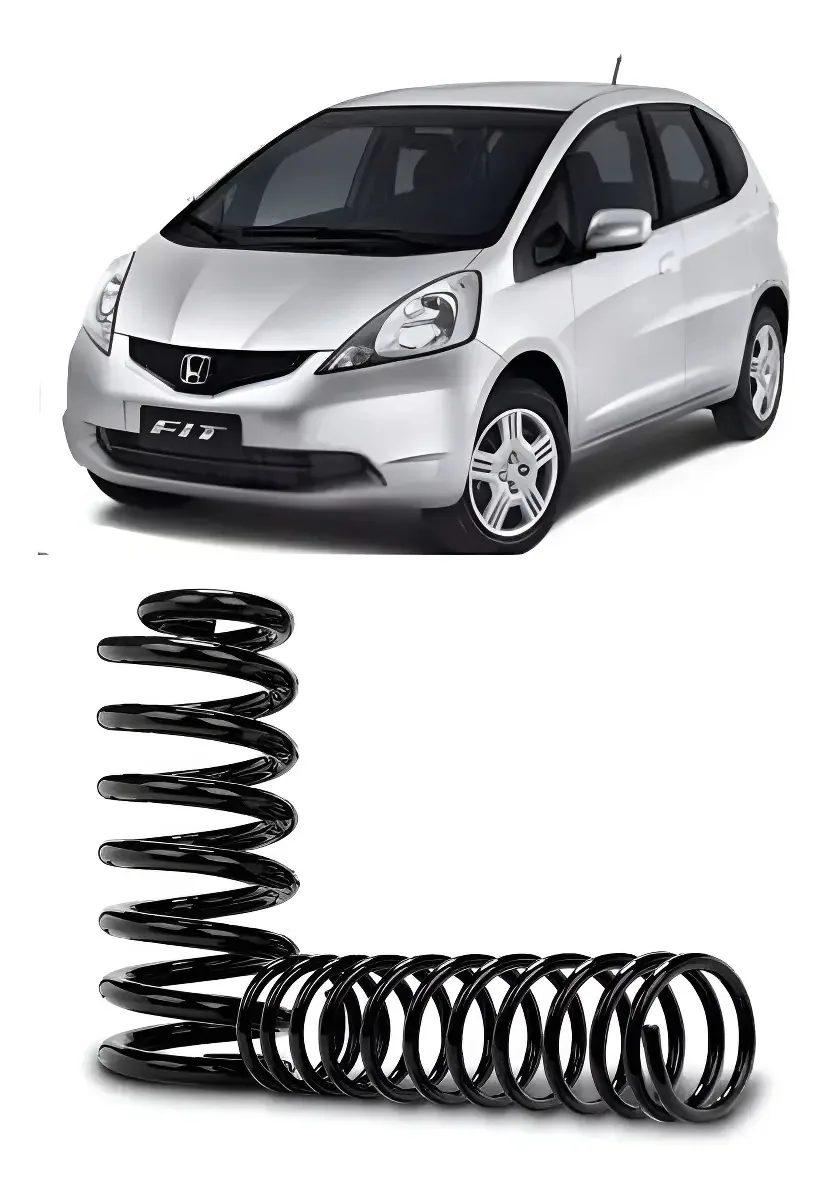2 Molas Traseira Reforças Para Gnv - Honda Fit 2009 A 2015