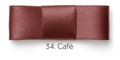 Fita de Cetim Najar para Laços e Artesanato, Cor Café