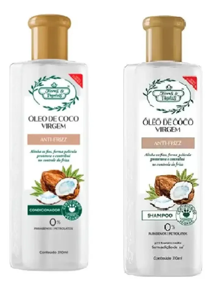 Flores E Vegetais Anti-frizz Shampoo E Condicionador