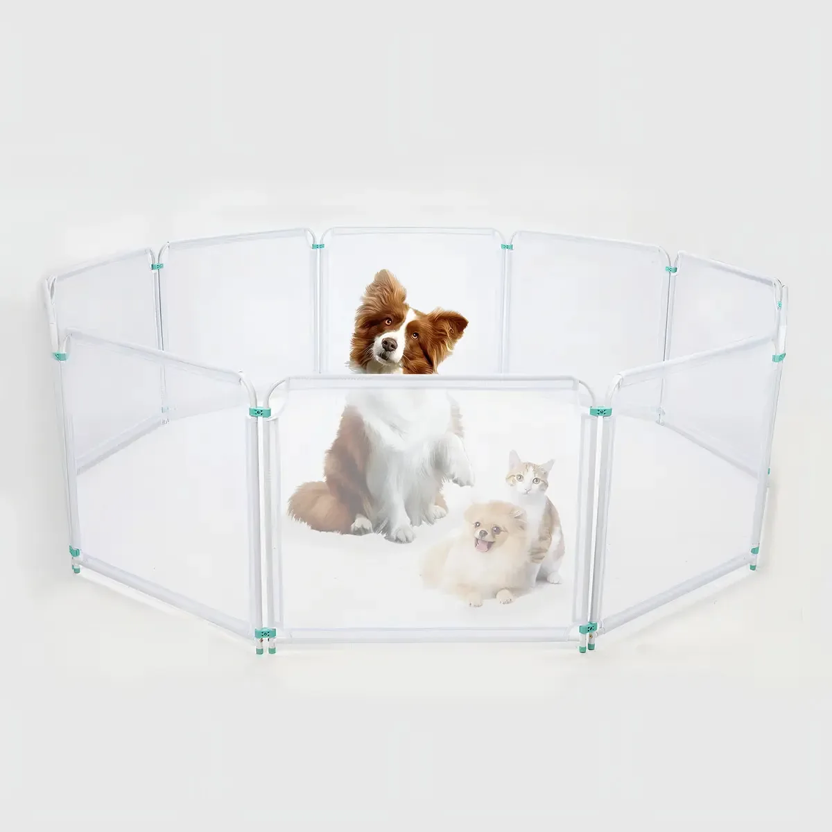 Grade De Segurança Para Portas E Escadas Aço Pet Útil Cercado De 80cm X 70cm