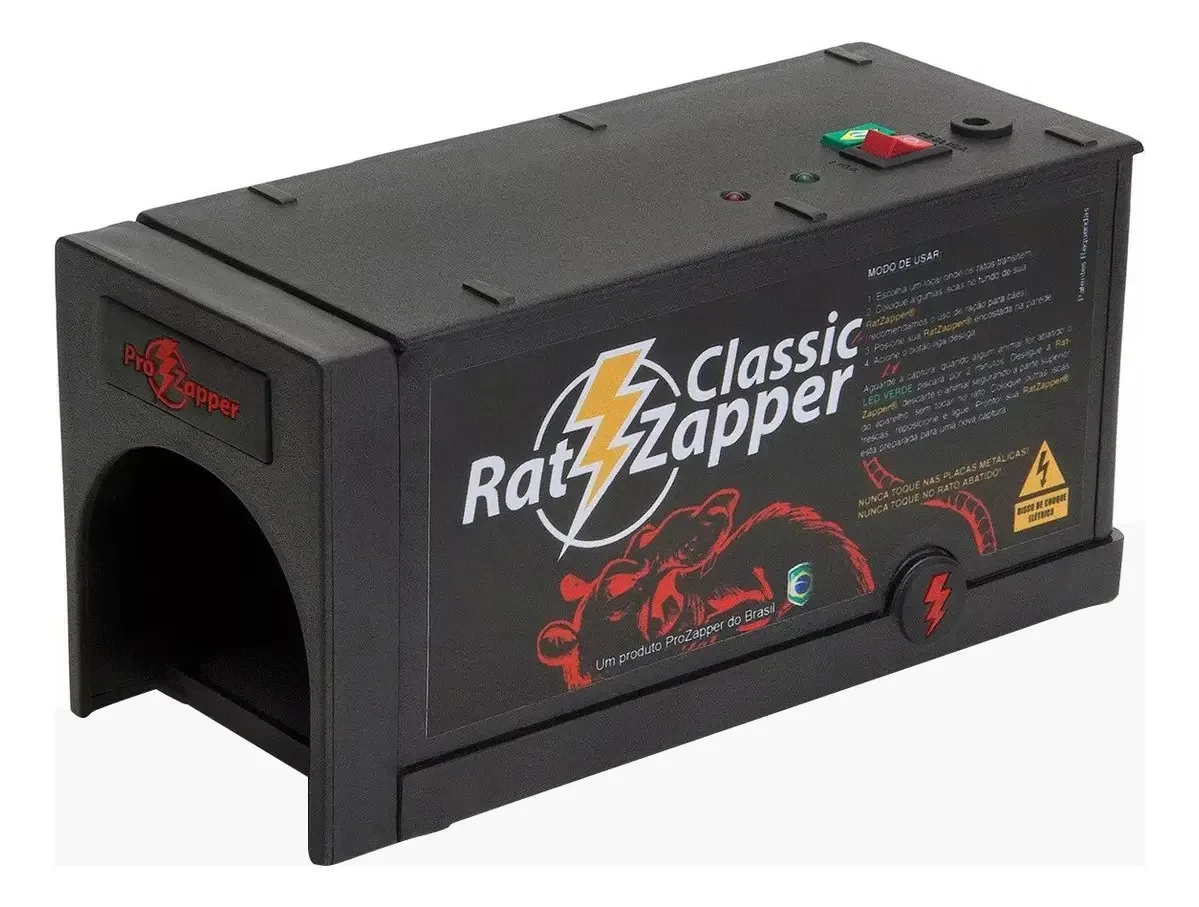 Ratzapper classic ratoeira elétrica casa e chácara