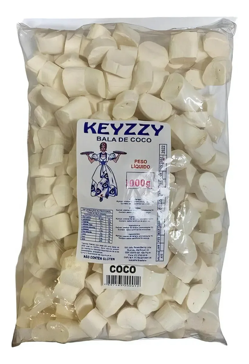 Bala De Coco Keyzzy 600gr