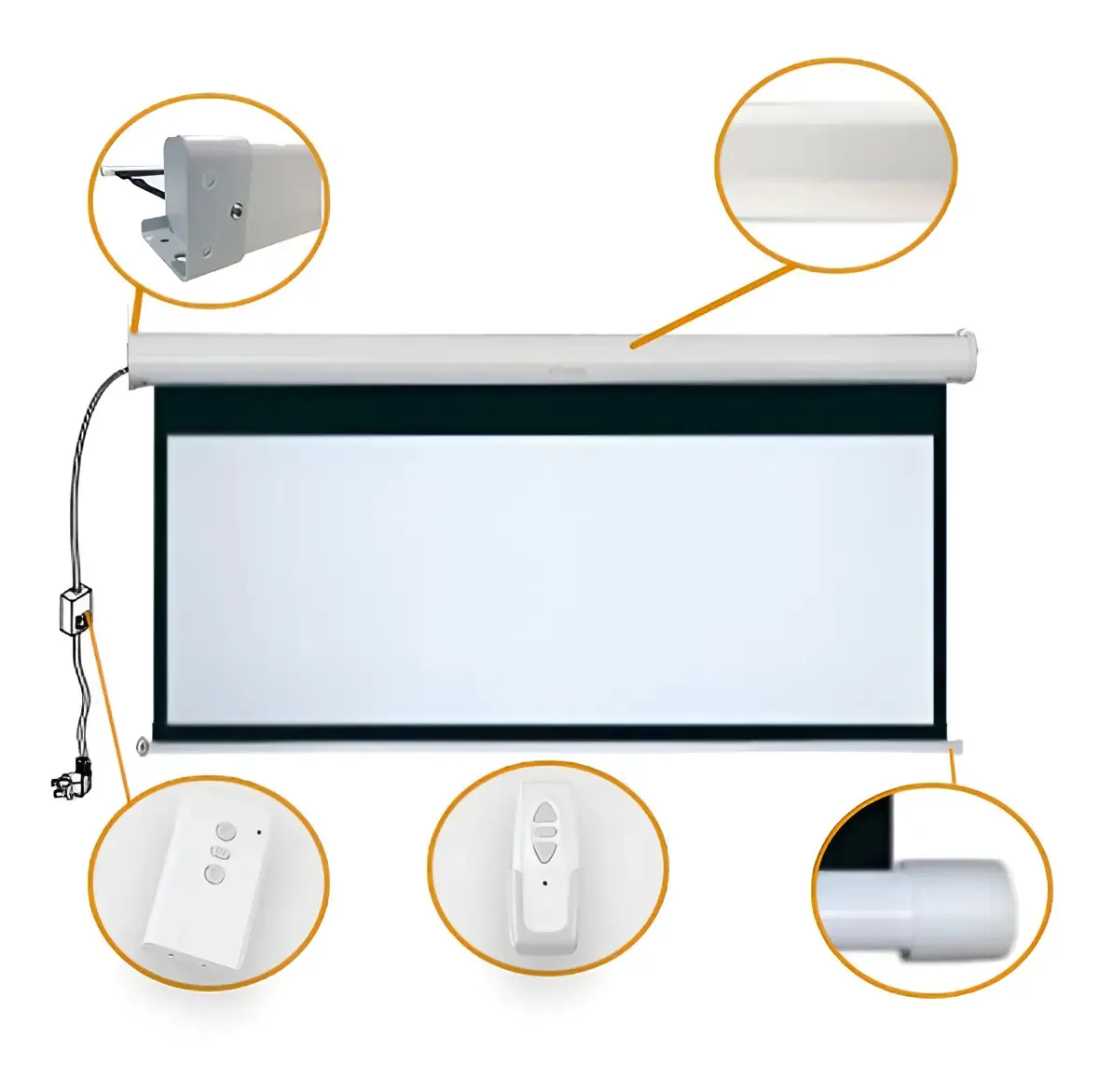 Tela De Projeção Elétrica Tbes150v (3.05x2.29m) 110v