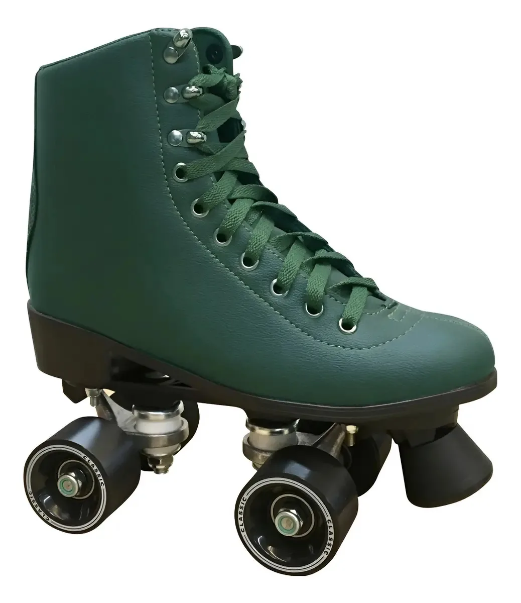 Patins Quad Owl Sports Militar Cor Verde-escuro Tamanho das rodas 53 mm Tamanho dos patins 39