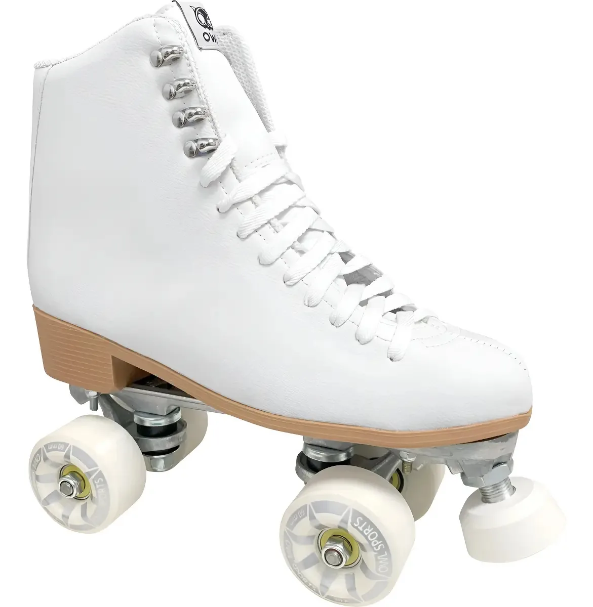 Patins Profissional Quad Owl Sports Neve Cor Branco Tamanho Das Rodas 6 Cm Tamanho Dos Patins 38