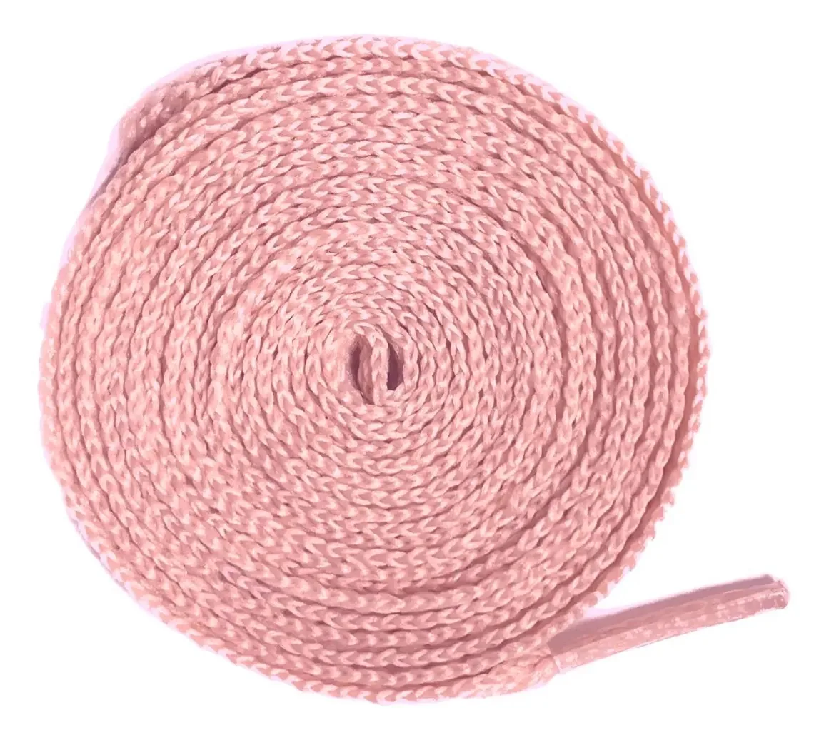 Cadarços Owl 1 Par Colorido 1,6m Para Patins E Tênis Cor Rosa-claro