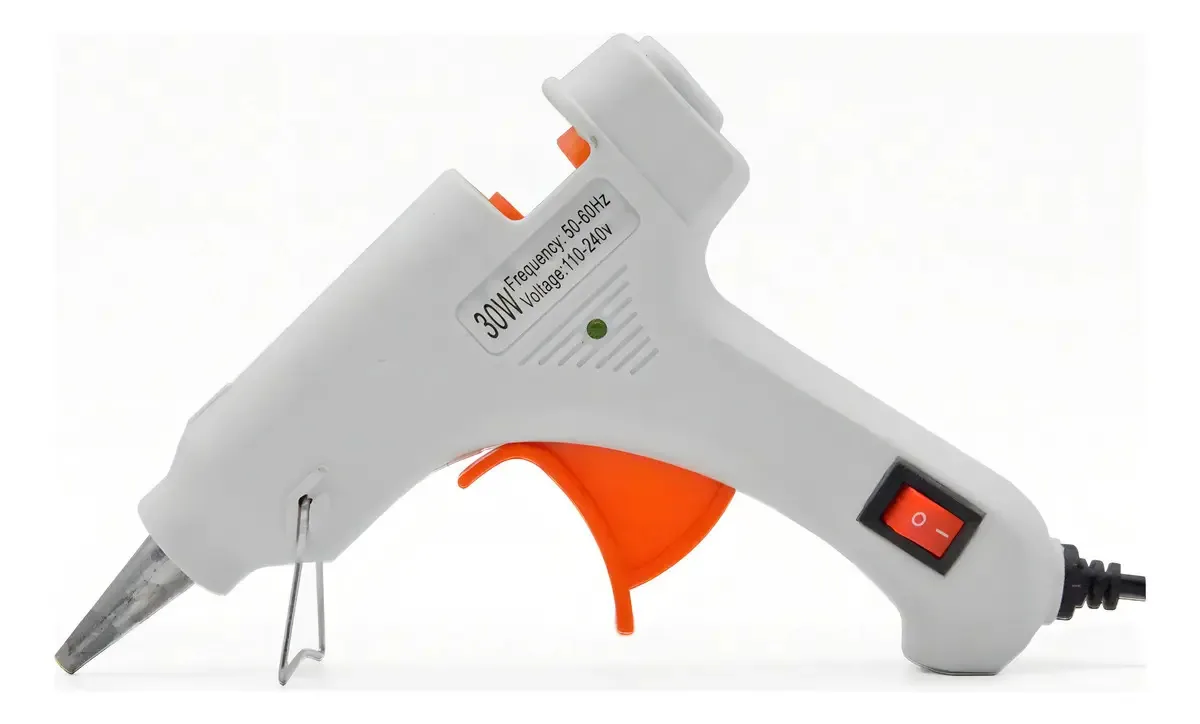Pistola Cola Quente 30w Profissional - Branca Branco
