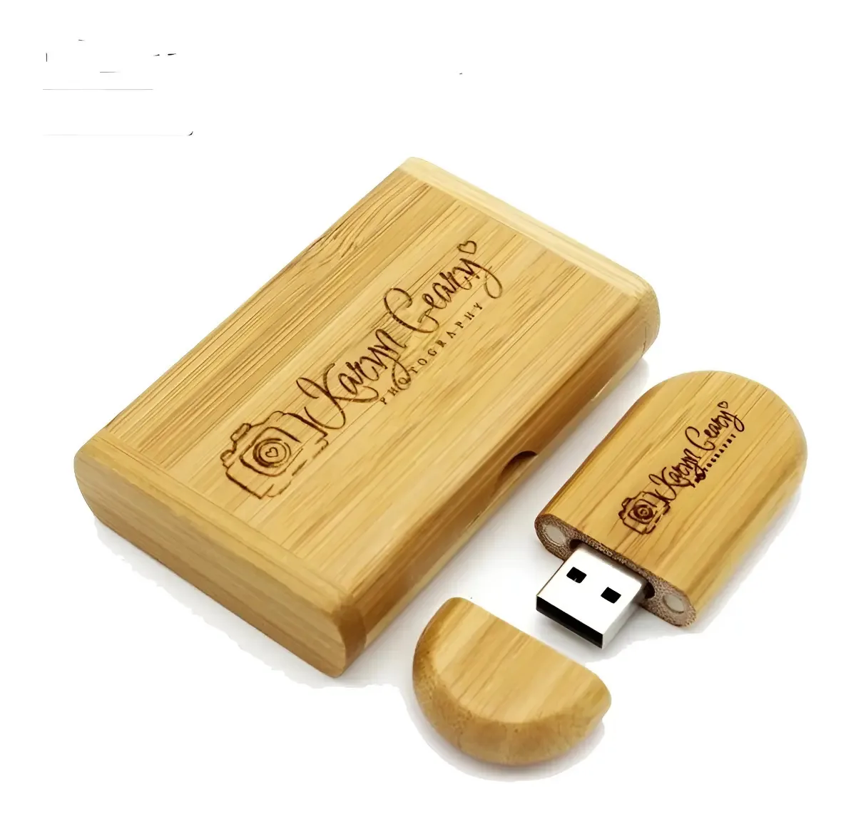 Pen Drive De Madeira 8 Gb Personalizado Gravamos Logo Cor Carbonized