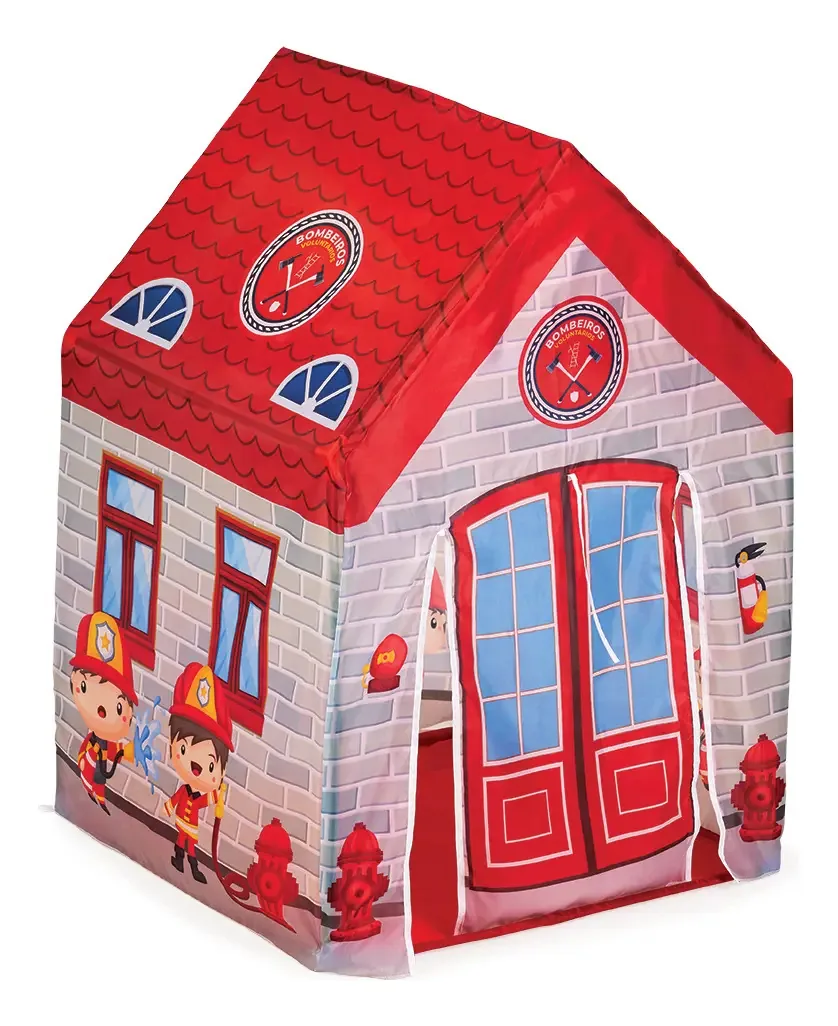 Toca Barraca Casinha Infantil Bombeiros