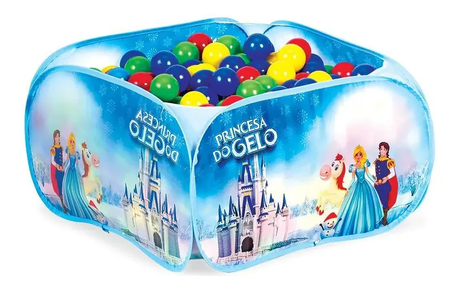 Piscina De Bolinha Infantil 100 Bolinhas Princesa Do Gelo