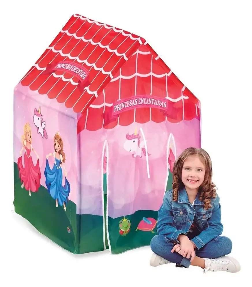 Barraca Infantil Portátil Toca Princesa Encantada Camping 3