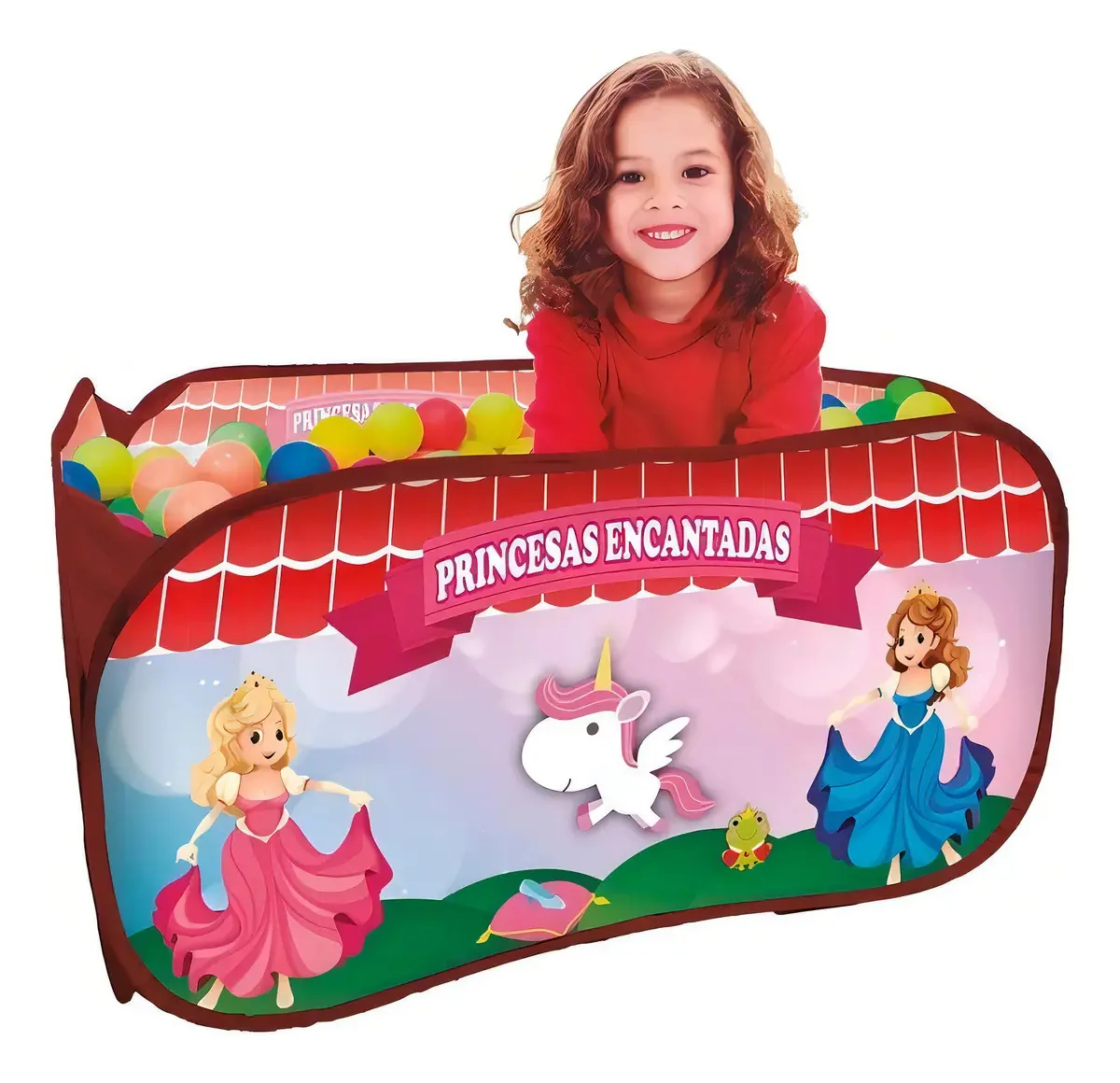 Piscina Bolinha Fabrincando Ideias Princesas 100 Unidades