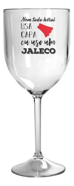 Kit 2 Taças Vinho Acrílico Personalizadas Profissões
