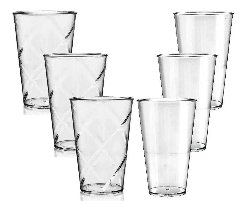 Kit 3 Copos Twister 700ml E 3 Copos Big Drink 550ml Acrílico