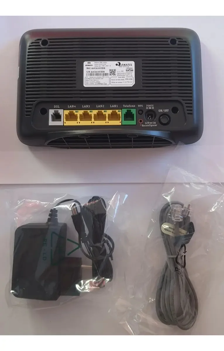 Moldem Vivo Rtv9015vw Wi-fi Cor Preto Voltagem