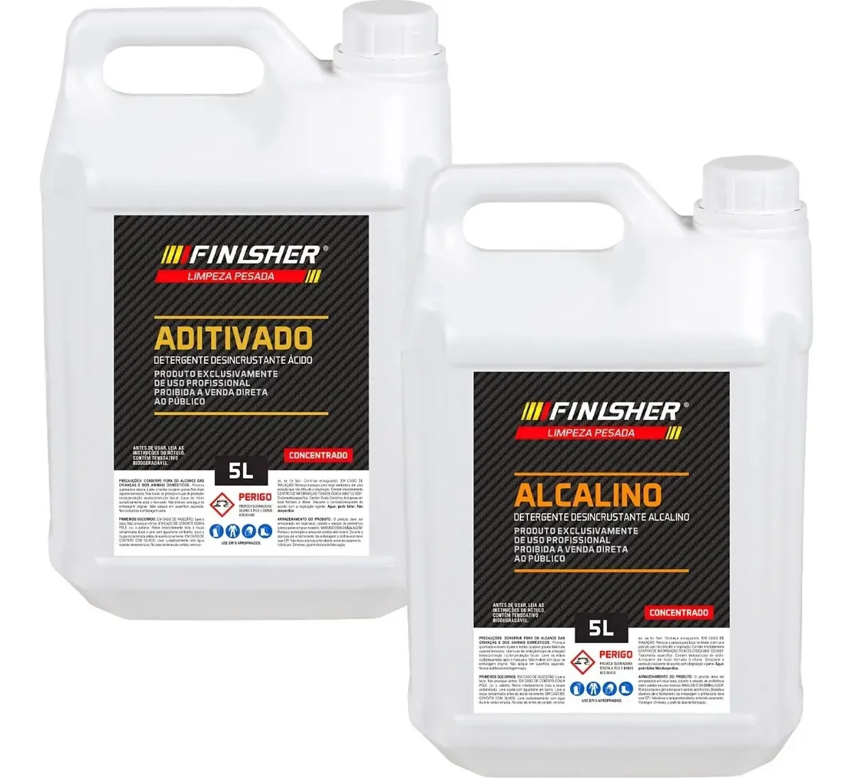 Alcalino Limpeza Desincrustante + Aditivado 5l Finisher
