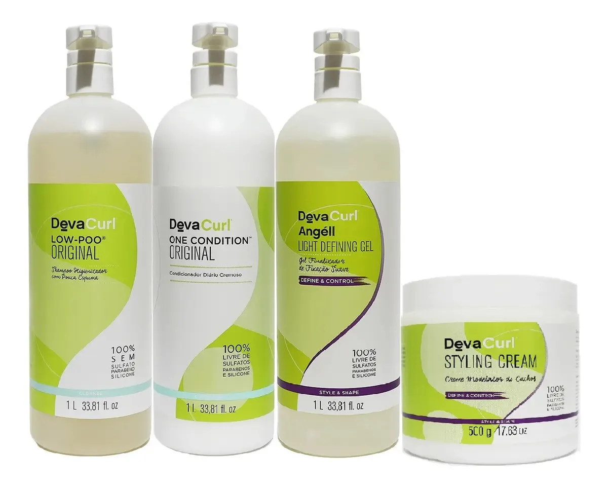 Deva Curl Profissional Kit Com 4 Produtos