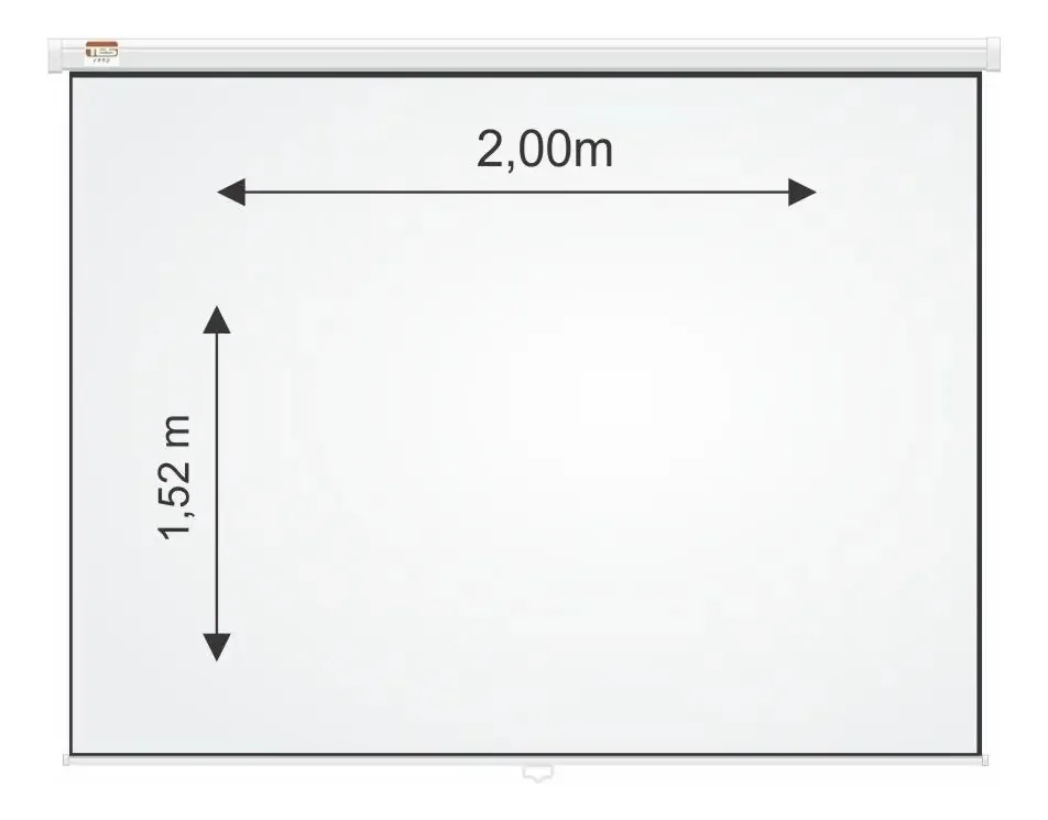 Tela De Projeção Retrátil Elétrica - 100 Polegadas Controle