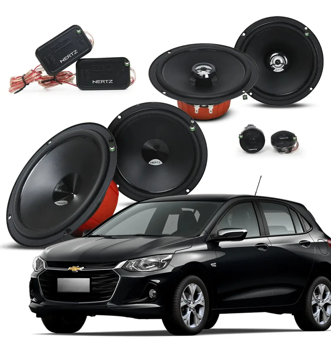 Combo 2 Vias Dsk165 + Alto Falant Coaxial Dcx165 Onix