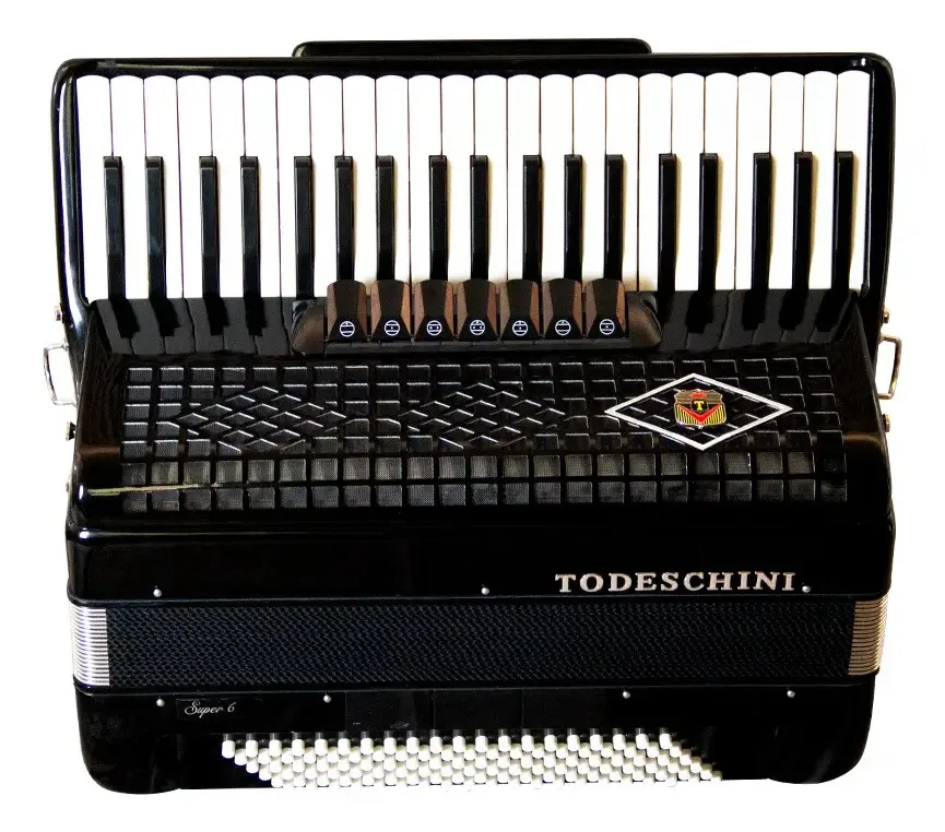 Acordeon Todeschini 120 Baixos - Preto