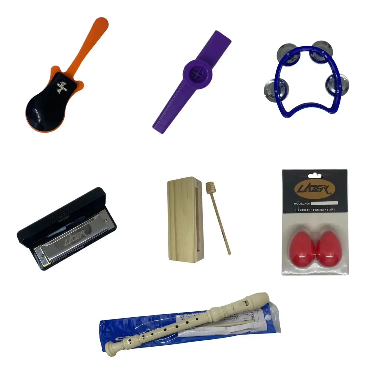 Conjunto de percussão para crianças+conjunto de bolsas coloridas Rhythm BP1
