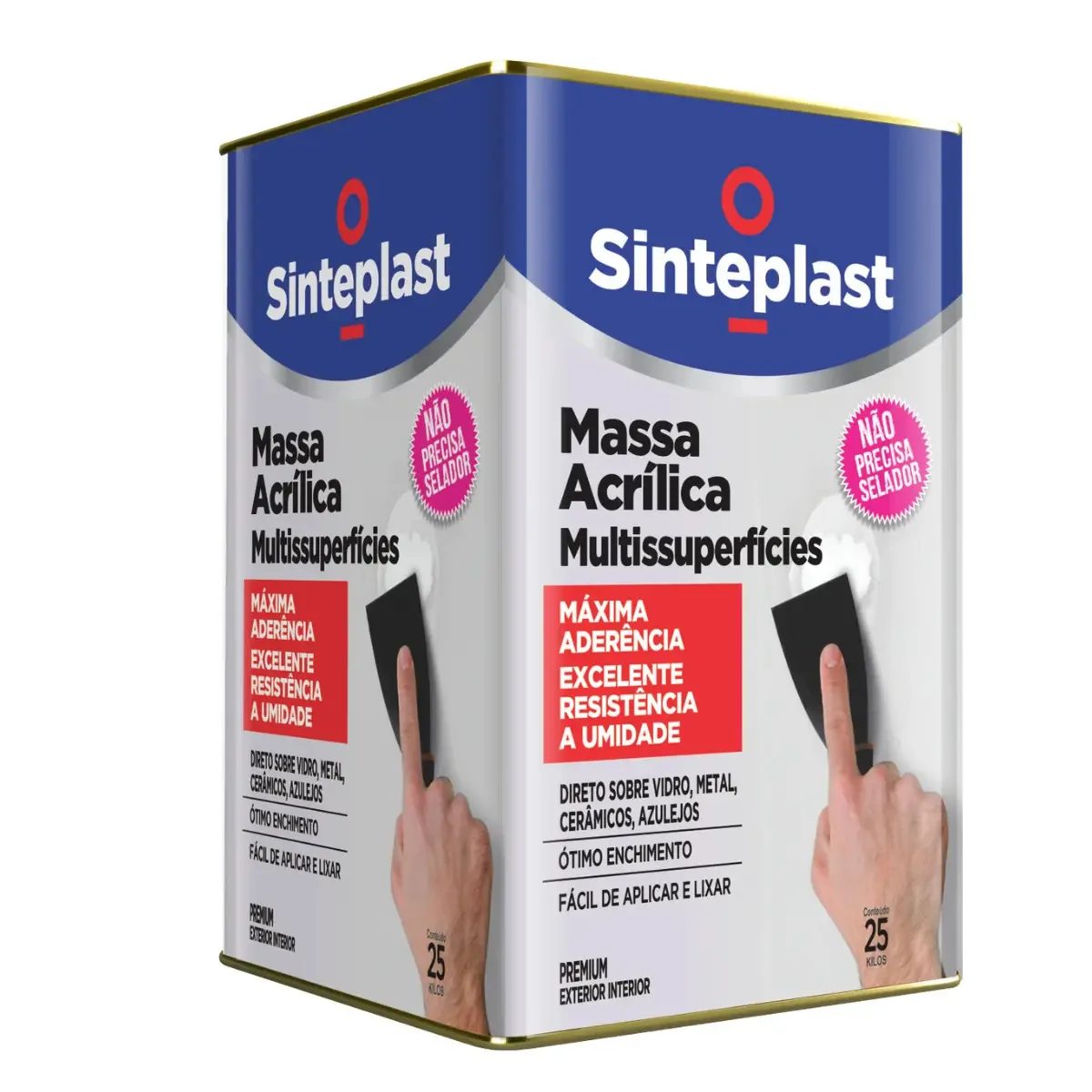 Massa Acrílica Sinteplast para Interiores e Exteriores 1.5 kg