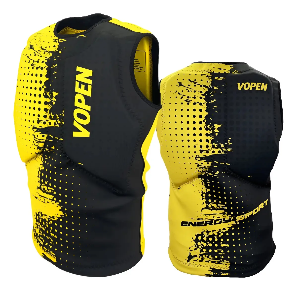 Colete Salva Vidas Flutuador Kite Kitesurf Windsurf Wake Cor Amarelo Tamanho M