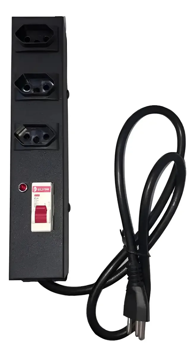 Filtro de Linha Kitec para Impressora com 3 Tomadas e Disjuntor 20A