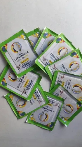 50 Envelopes 250 Figurinhas Copa America 2021 Preview Panini Futebol