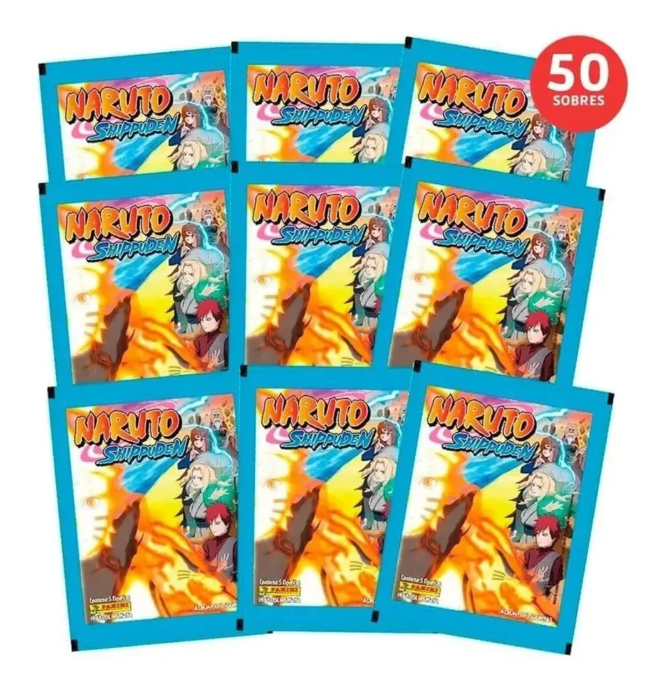 50 envelopes de álbuns de Naruto Shippuden