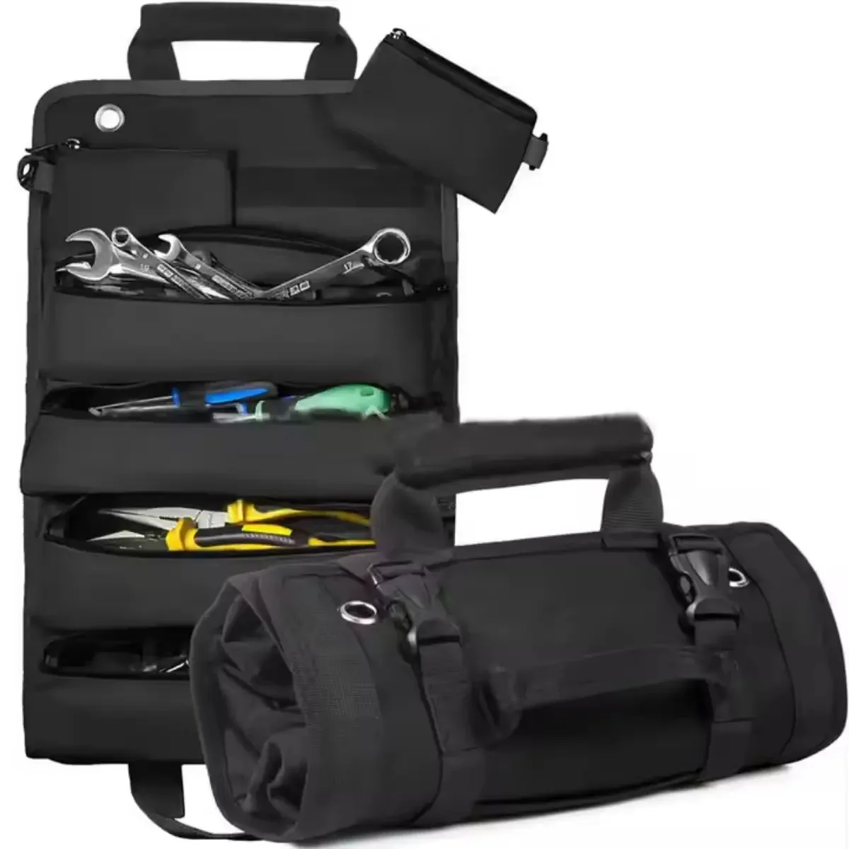 Bolsa De Ferramentas Enrolar Multifuncional Elétrico Hardwar Prático Preto