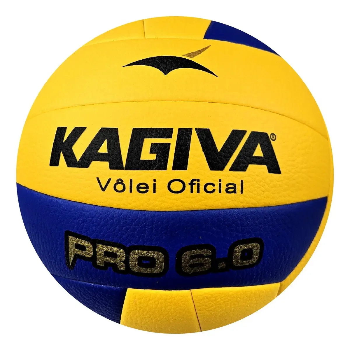 Bola Vôlei Kagiva Pró 6.0 Profissional Com Cor Amarelo