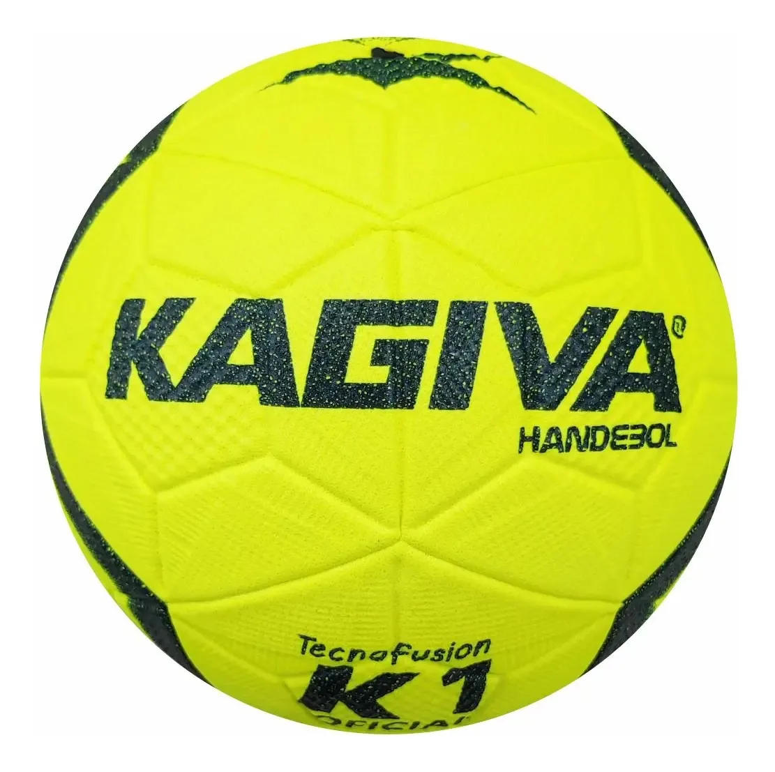 Bola de Handebol Kagiva Tecnofusion H1 Microfibra Amarelo/Azul