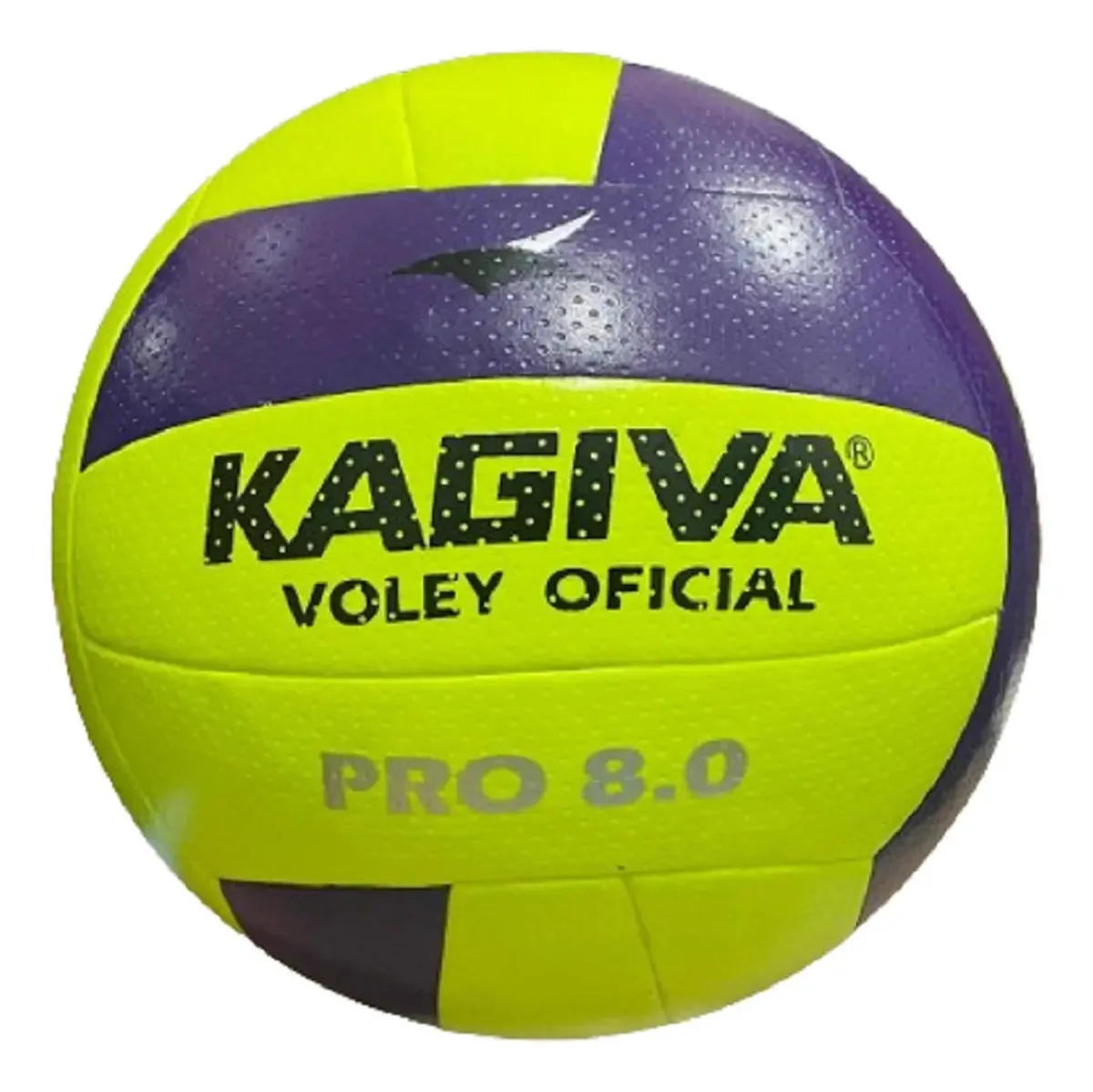 Bola de Vôlei Kagiva 8.0 Pro Quadra PU Amarelo Violeta 67cm