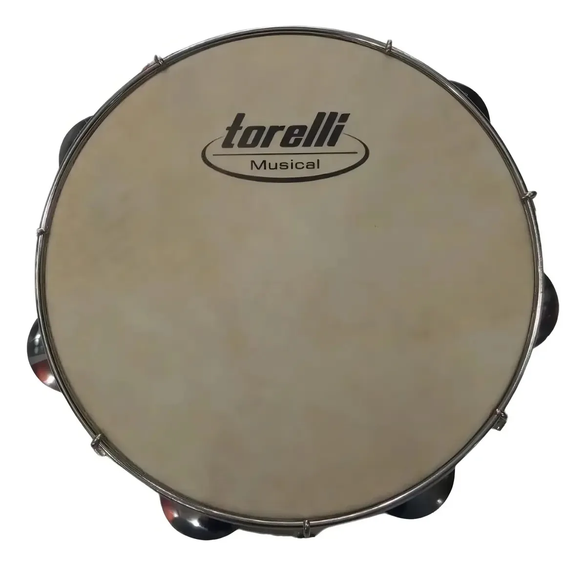 Pandeiro Torelli 10 Formica Natural Capoeira Couro Tp340