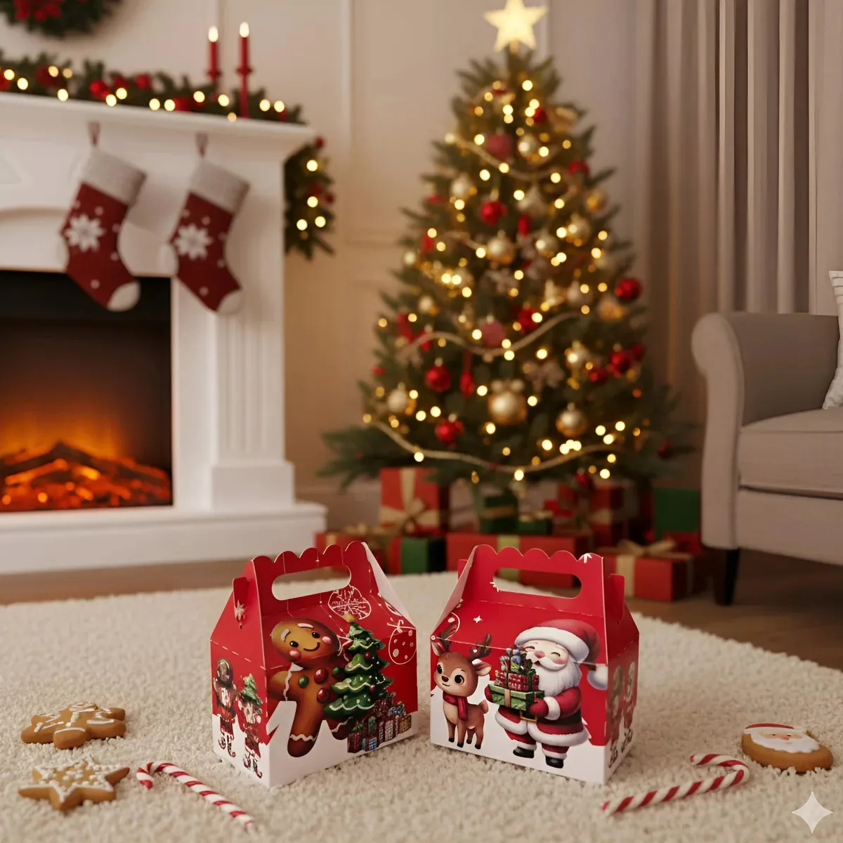 20 Maletinhas Natal Lembrancinhas Boas Festas Natalina Vermelho