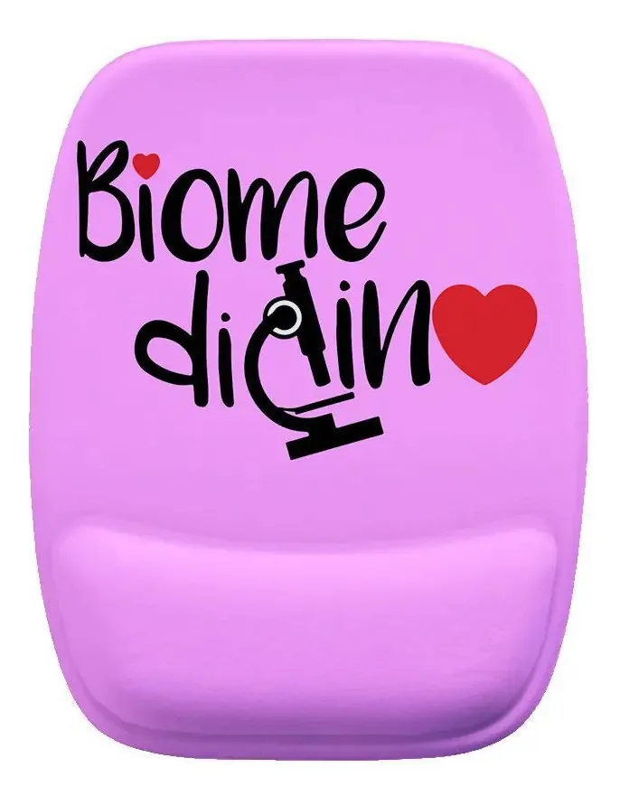 Mouse Pad Ergonomico Biomedicina Rosa