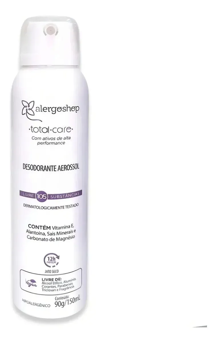 Desodorante Aerossol Hipoalergênico Alergoshop