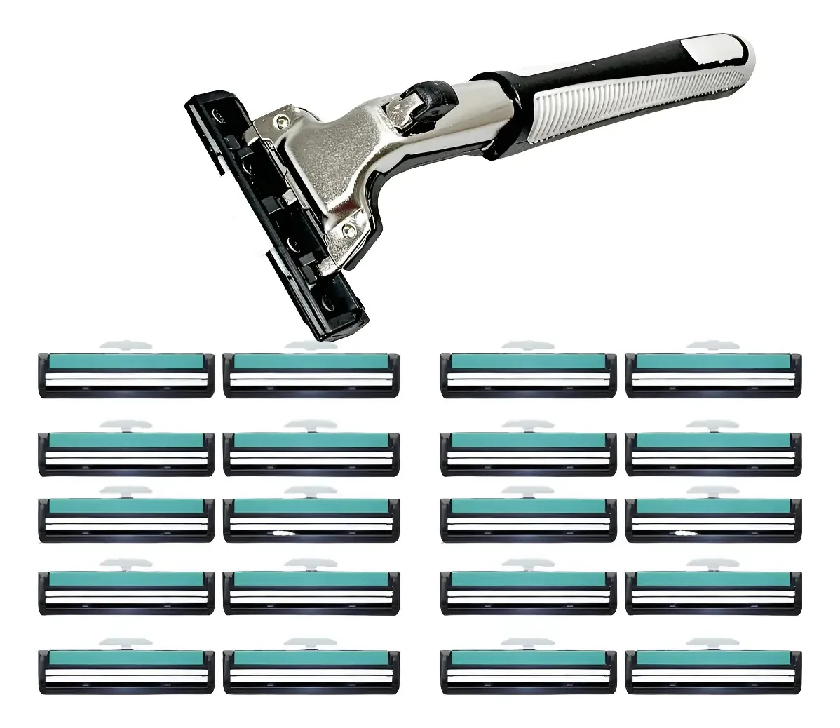 Barbeador Manual Navalha Com Lâminas Duplas Para Barba Pelo