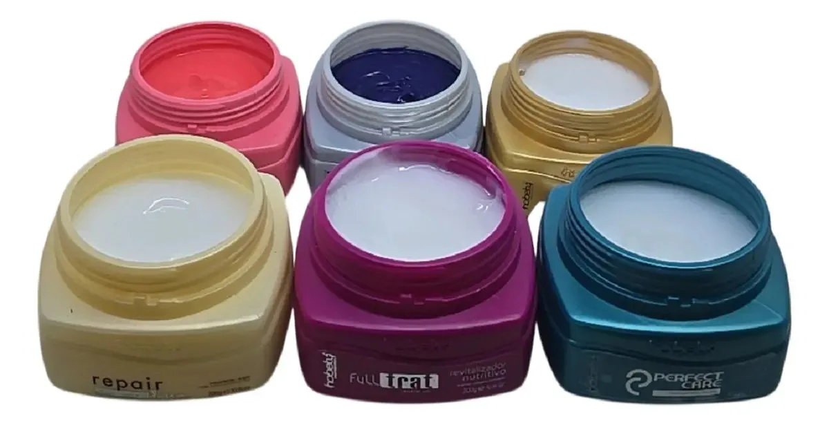 Kit Com 6 Máscaras De Tratamento Hidratação Hobety