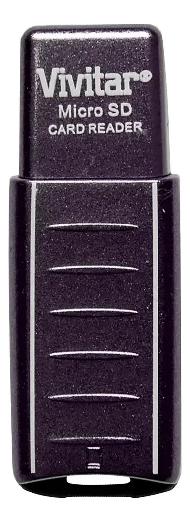 Leitor E Gravador De Cartão Micro Sd Via Usb 2.0 - Vivitar Cor Preto