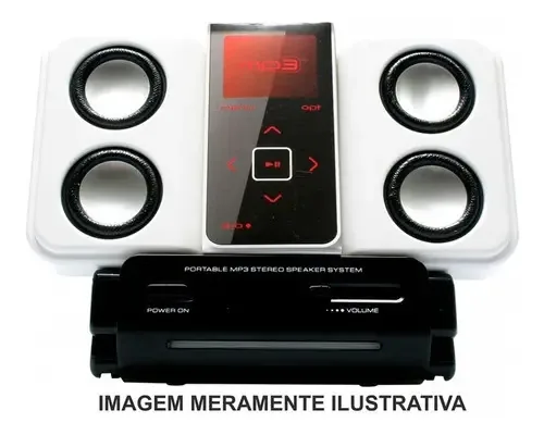 Sistema Estéreo De Caixas Acústicas Para Mp3 Coby Csmp47