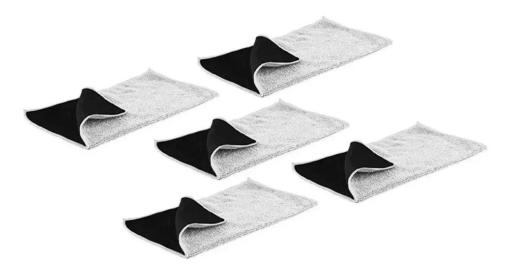 5 Kits De Pano Em Microfibra P/ Limpeza De Eletrônicos Branco